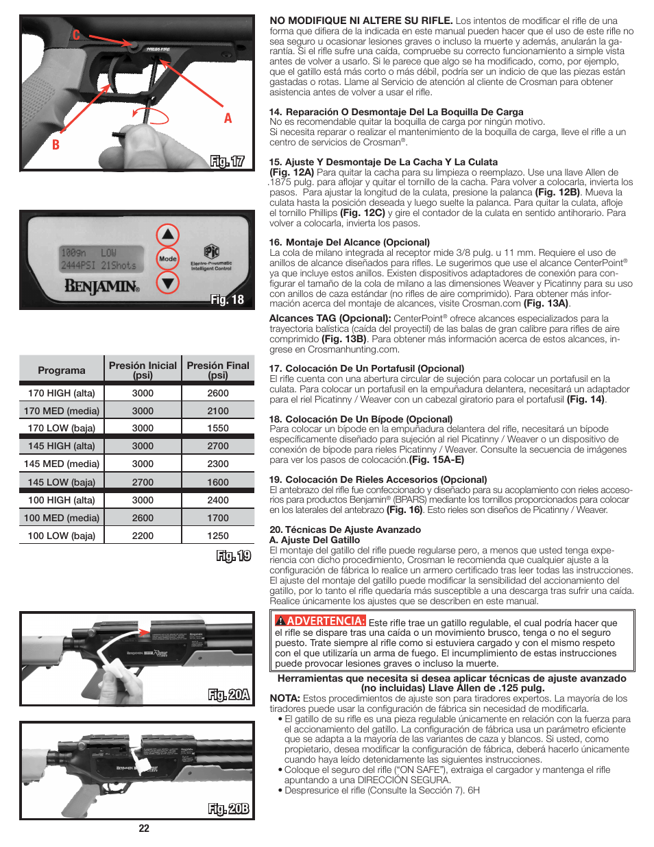 Fig. 19 | Crosman BPE3571 User Manual | Page 22 / 24