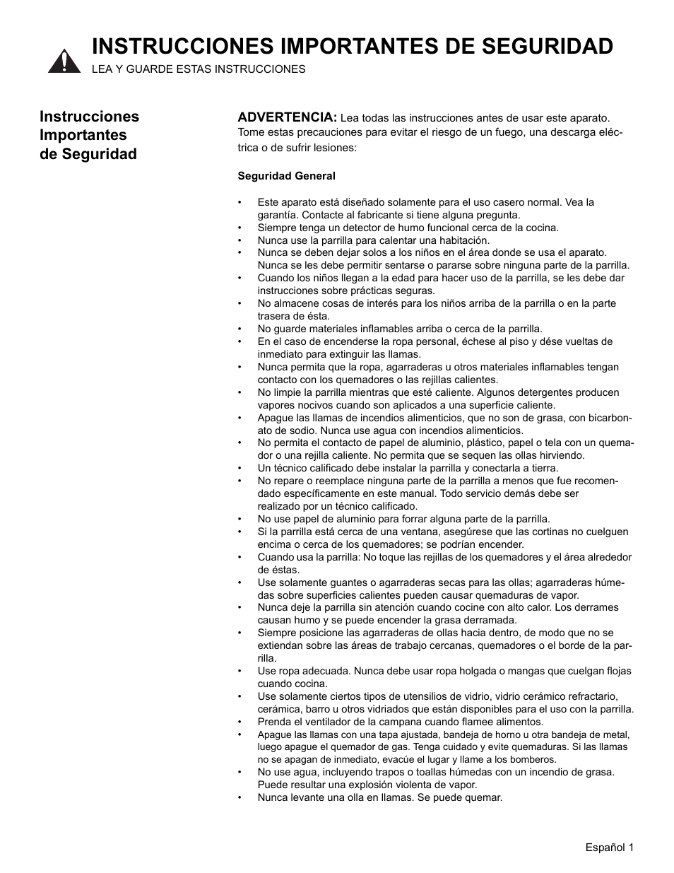 Instrucciones importantes de seguridad, Advertencia | Bosch NGT User Manual | Page 33 / 48