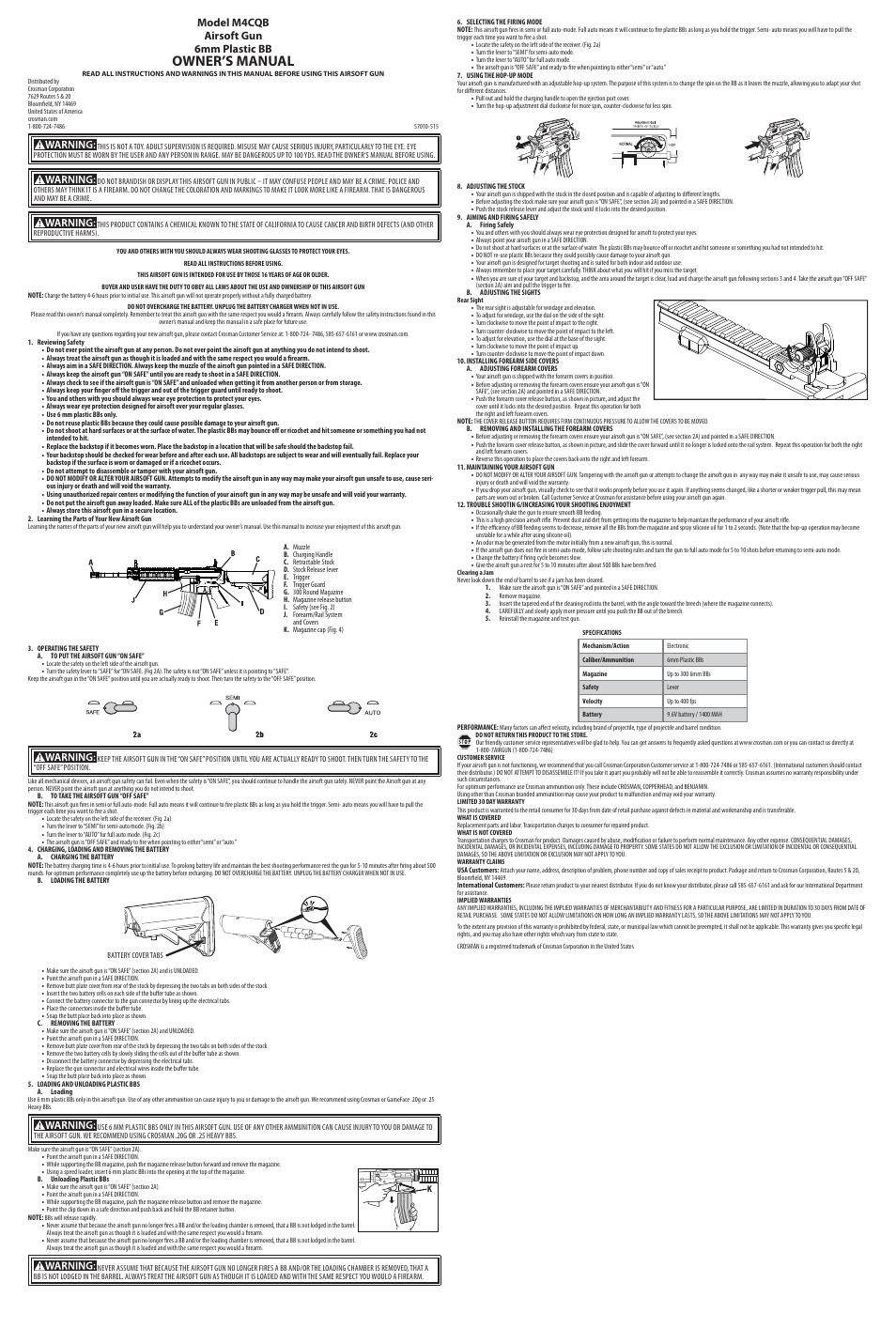 Crosman 50710 User Manual | 3 pages