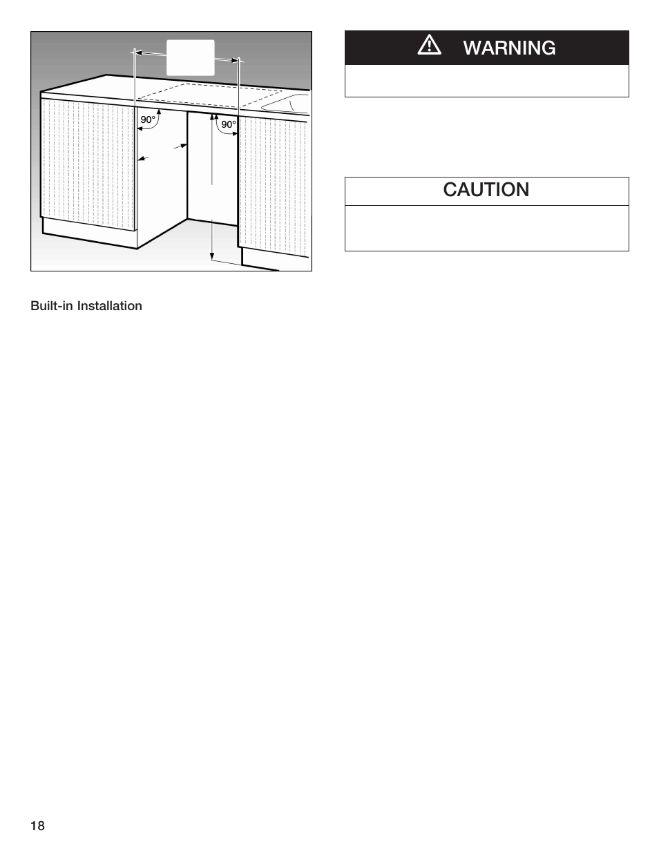 Warning, Caution | Bosch WTL 5410 User Manual | Page 18 / 24