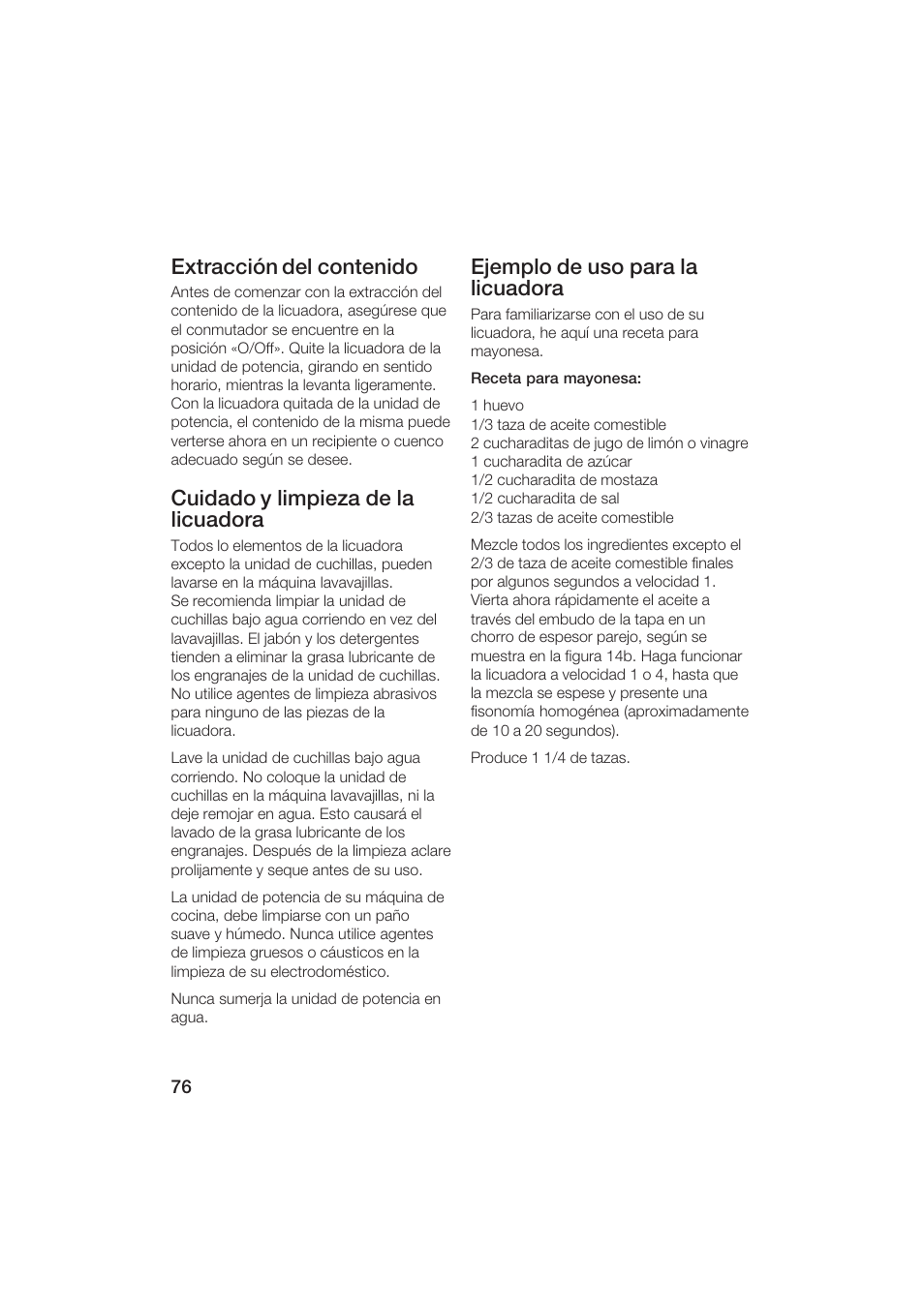 Bosch MUM6N10UC User Manual | Page 76 / 84