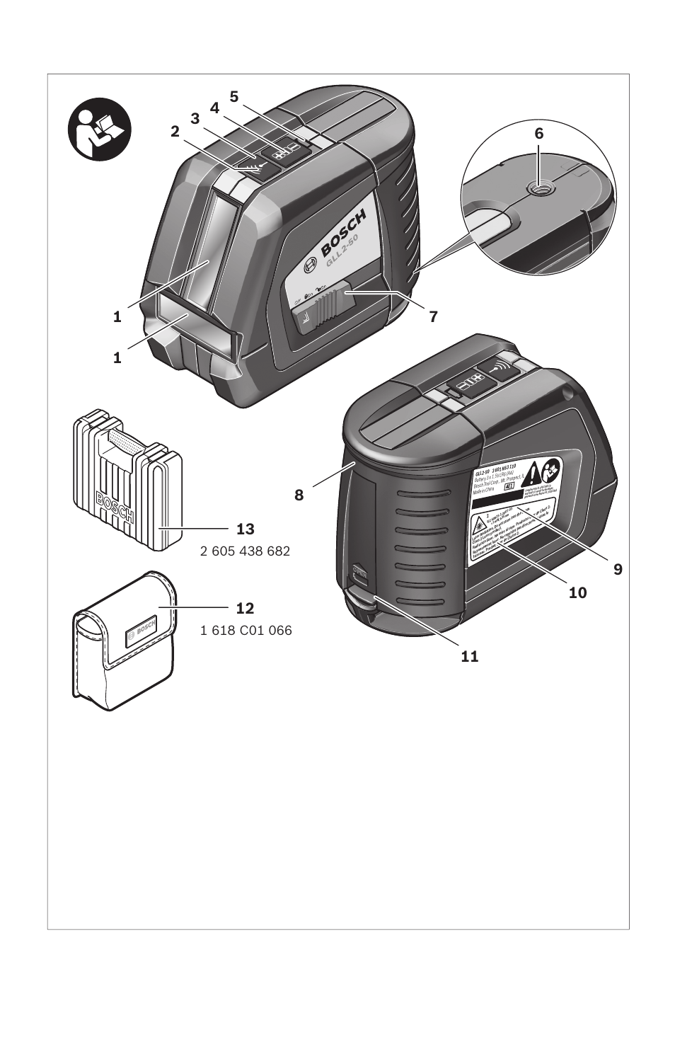 Bosch GLL2-50 User Manual | Page 2 / 32