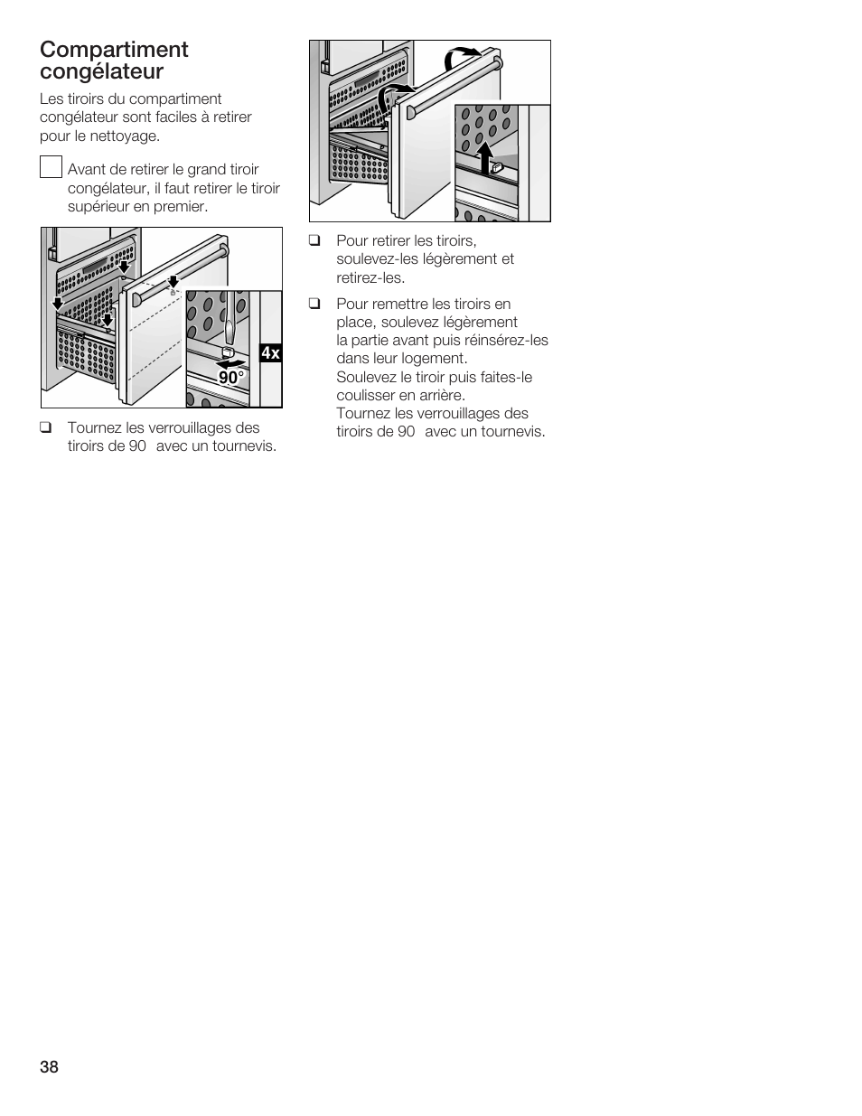 Compartiment congélateur | Bosch B36IB User Manual | Page 38 / 86