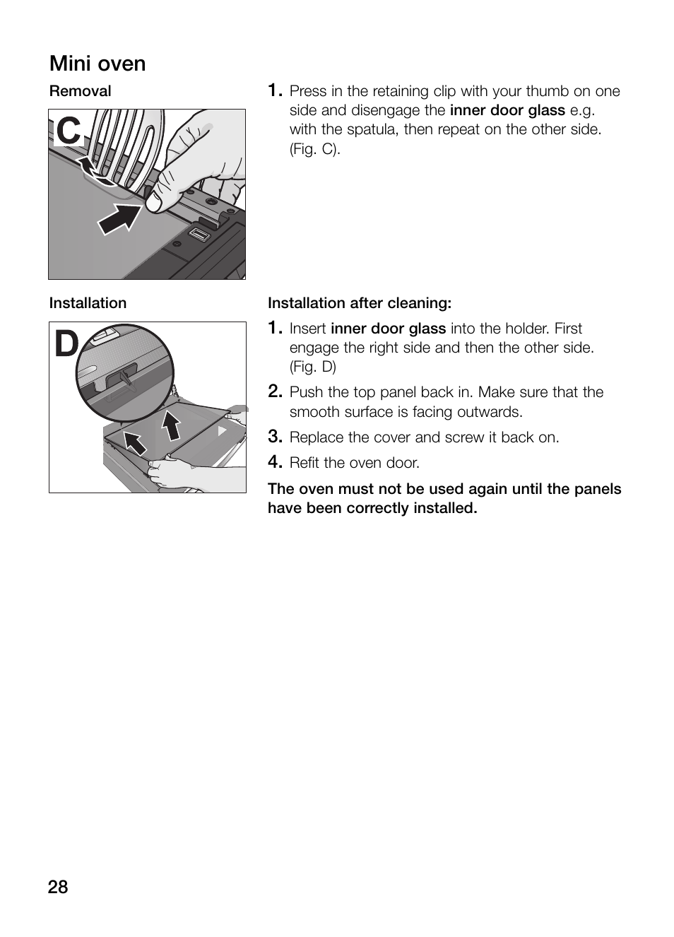 Mini oven | Bosch HBN 13M5.O User Manual | Page 28 / 48