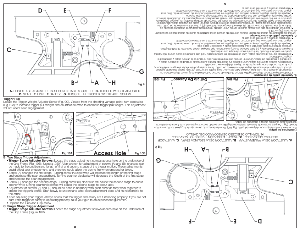Orificio de acceso | Crosman BP2220 User Manual | Page 6 / 8