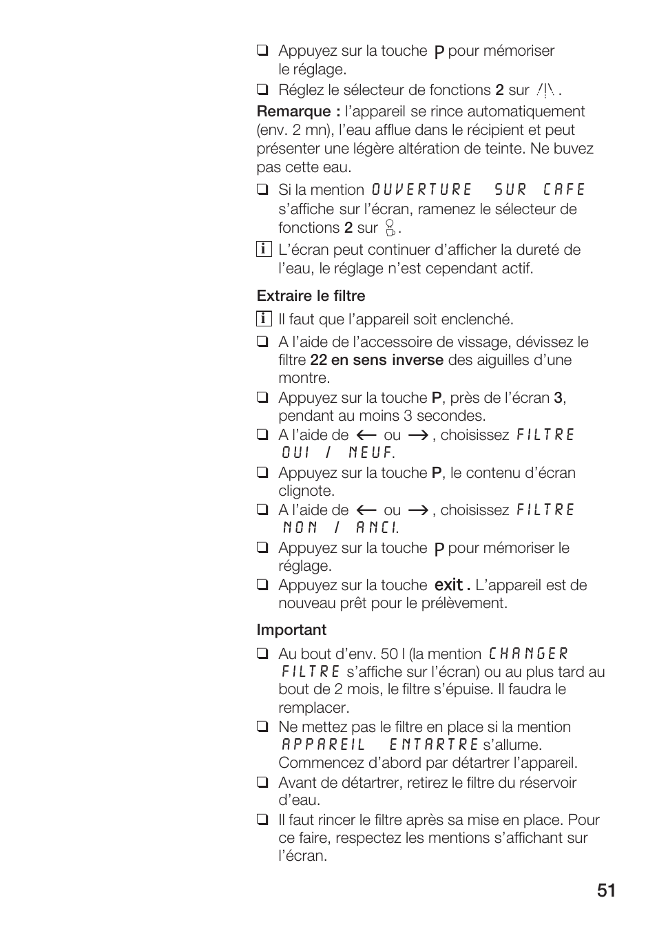 Bosch AUTOMATIC COFFEE CENTRE TCA 6301 UC User Manual | Page 51 / 108