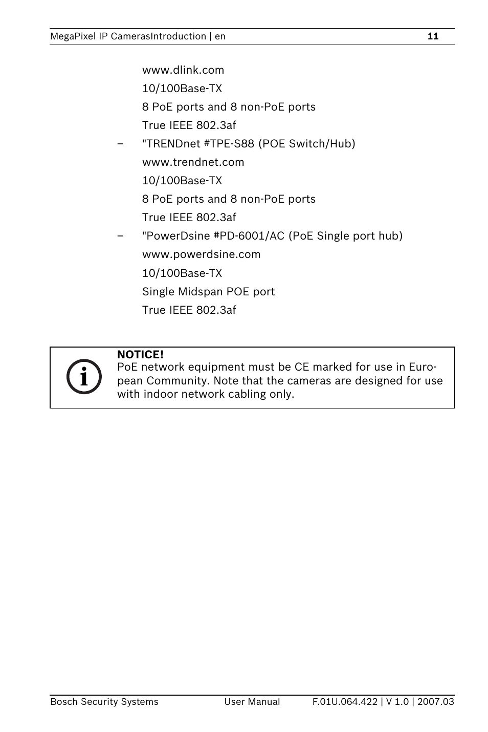 Bosch MegaPixel IP Camera NWC-0900 User Manual | Page 13 / 46