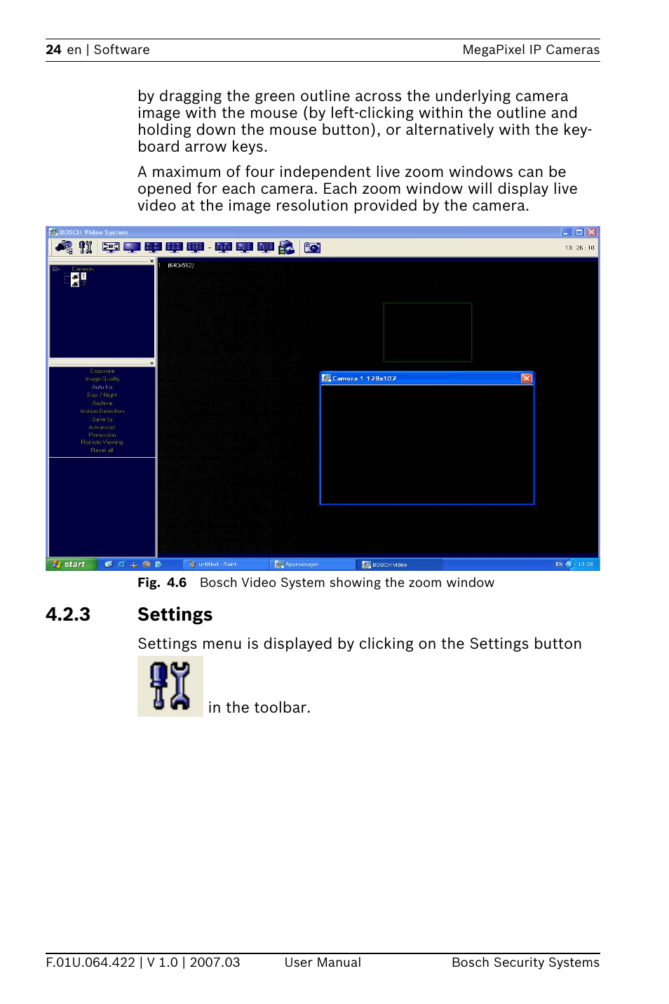 3 settings | Bosch MegaPixel IP Camera NWC-0900 User Manual | Page 26 / 46
