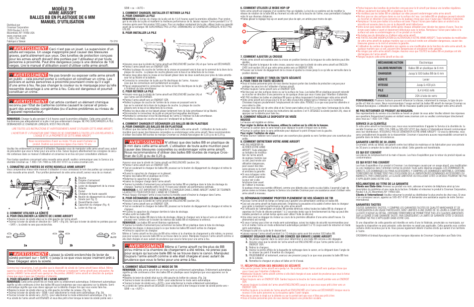 Crosman Z79 User Manual | Page 3 / 3