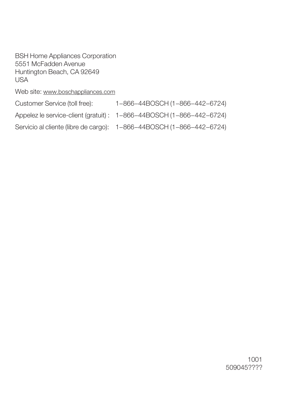 Bosch MCP 9110 UC User Manual | Page 12 / 12