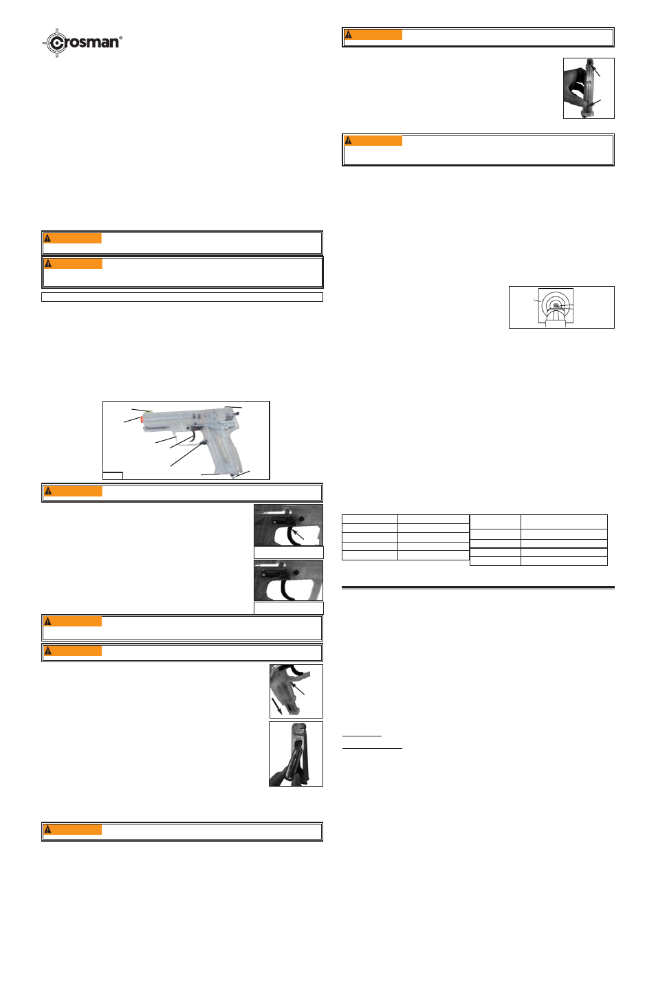 Crosman SAMP50 User Manual | 3 pages