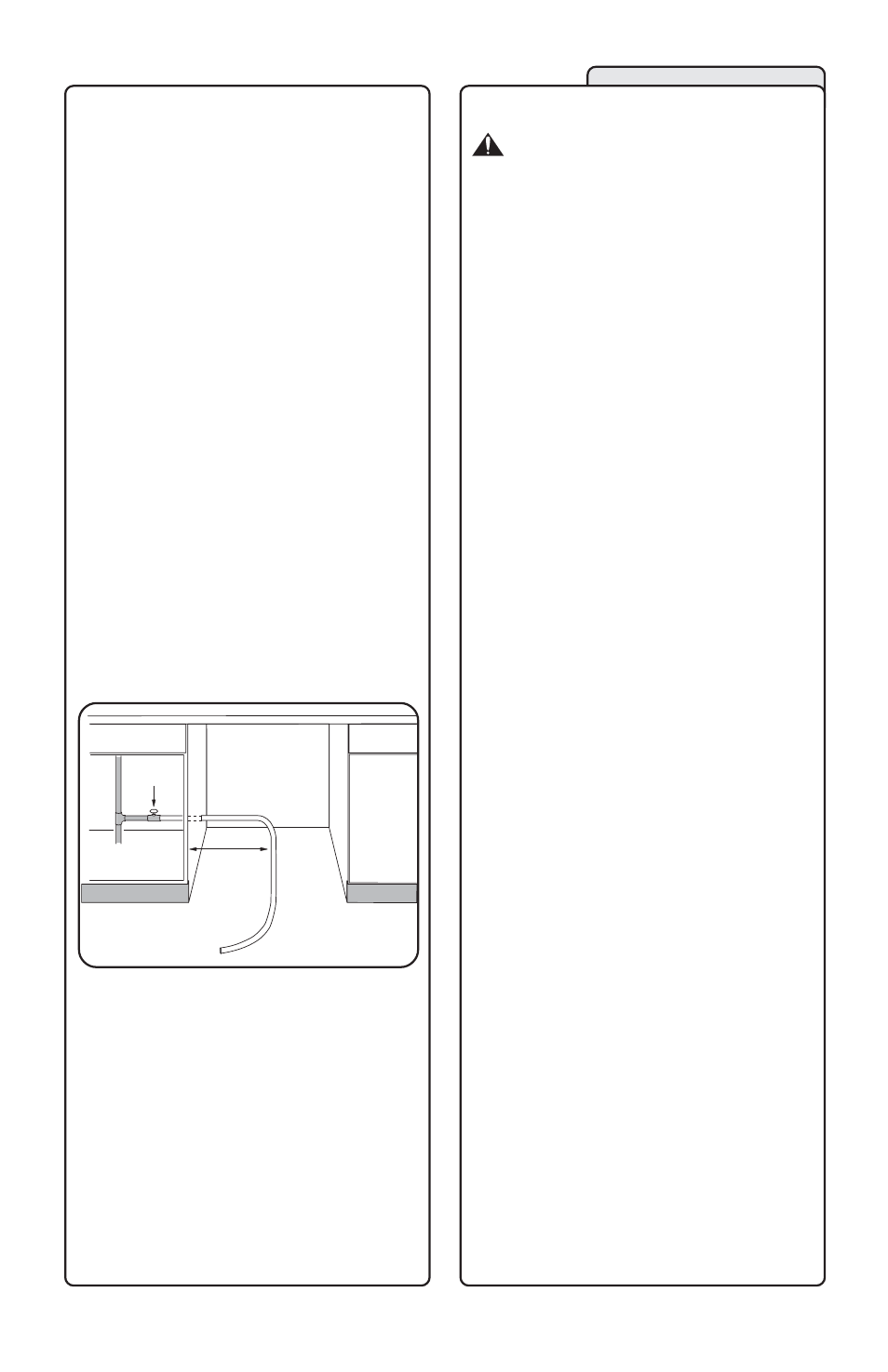 Figure 7/ilus. 7, Plumbing preparation | Bosch SHI66A User Manual | Page 13 / 34