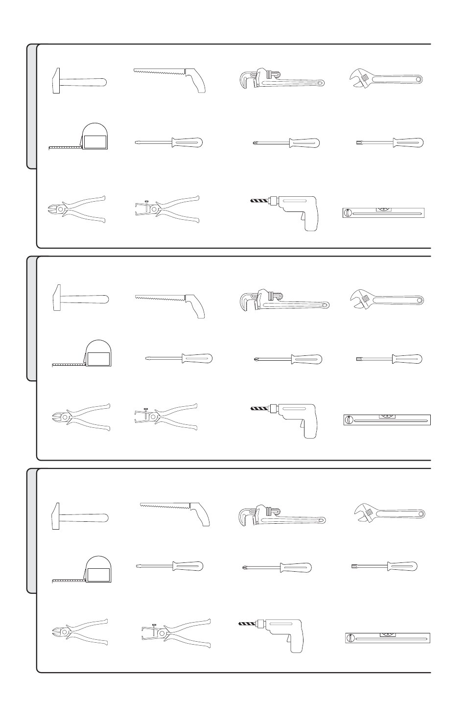 Tools needed, Herramientas necesarias, Outils nécessaires | Bosch SHI66A User Manual | Page 5 / 34