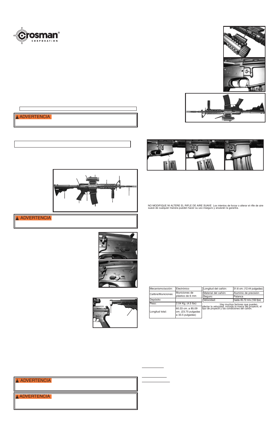 Crosman SAPR70 User Manual | 2 pages