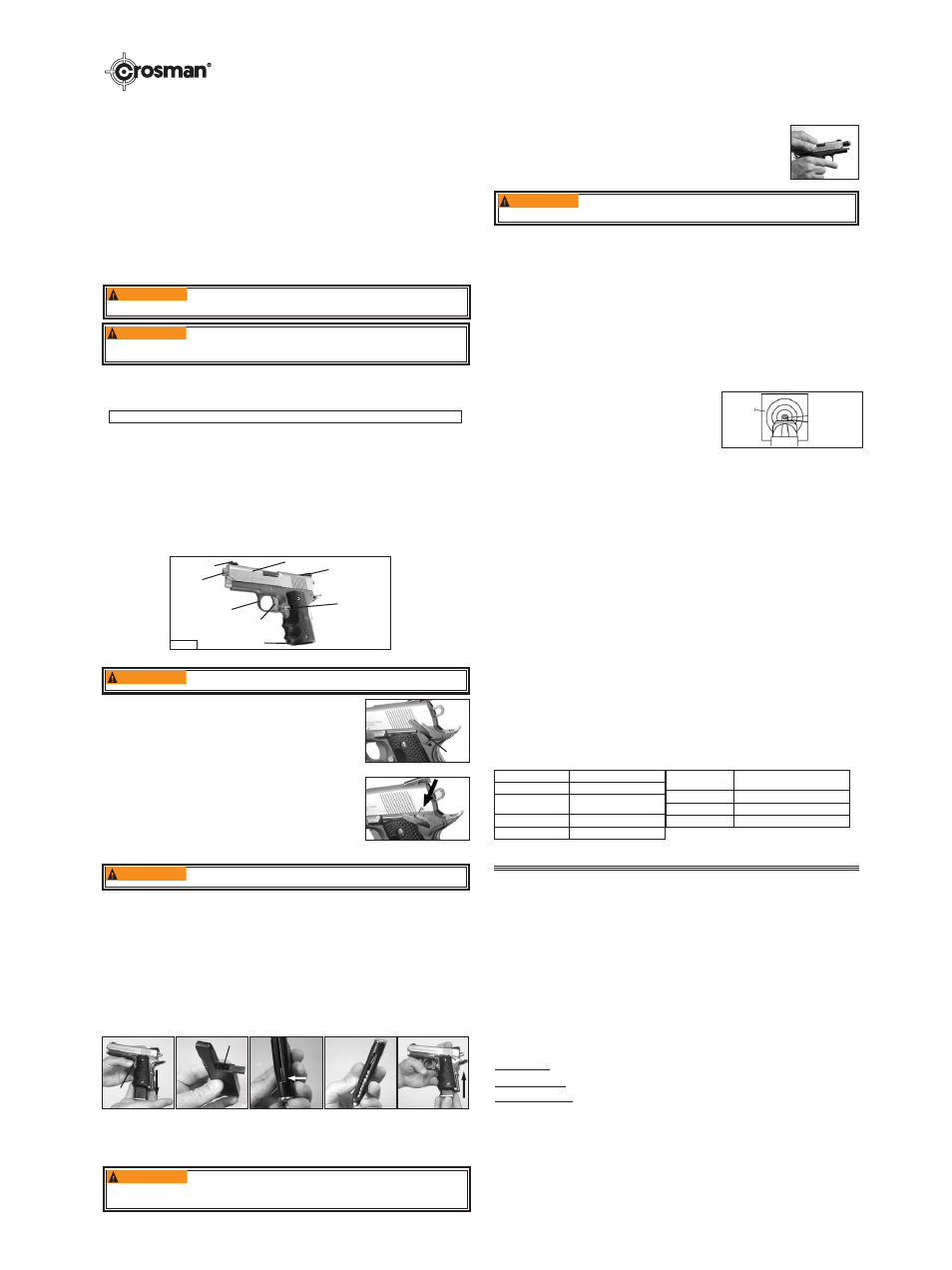 Crosman SASP32 User Manual | 3 pages