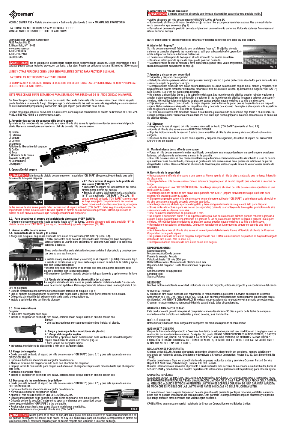 Crosman SASR38 User Manual | Page 2 / 2