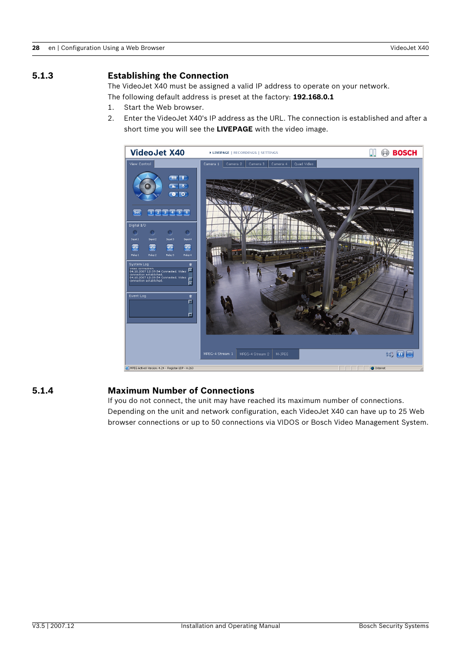 Bosch VIDEOJET X40 User Manual | Page 28 / 130