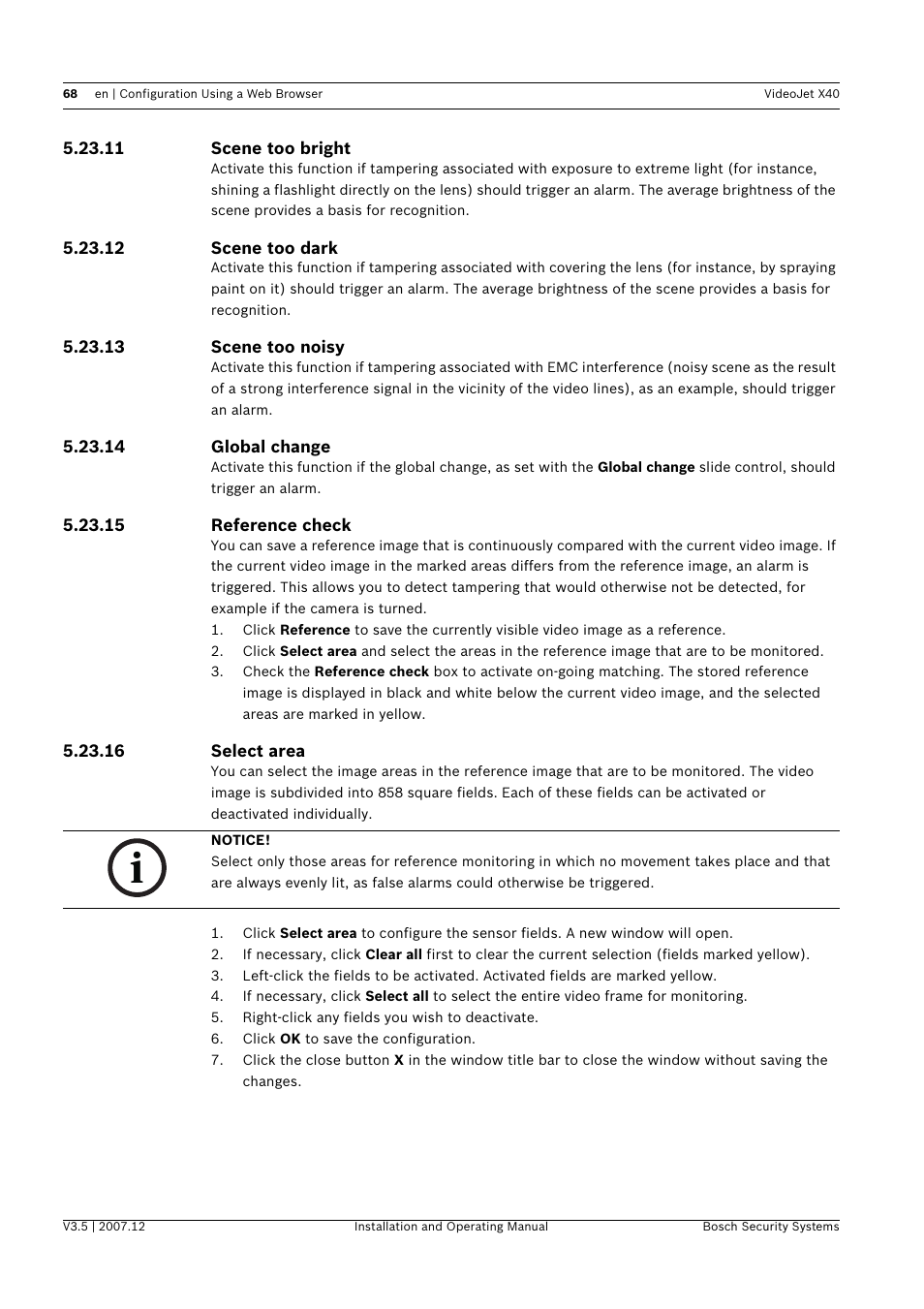 Bosch VIDEOJET X40 User Manual | Page 68 / 130