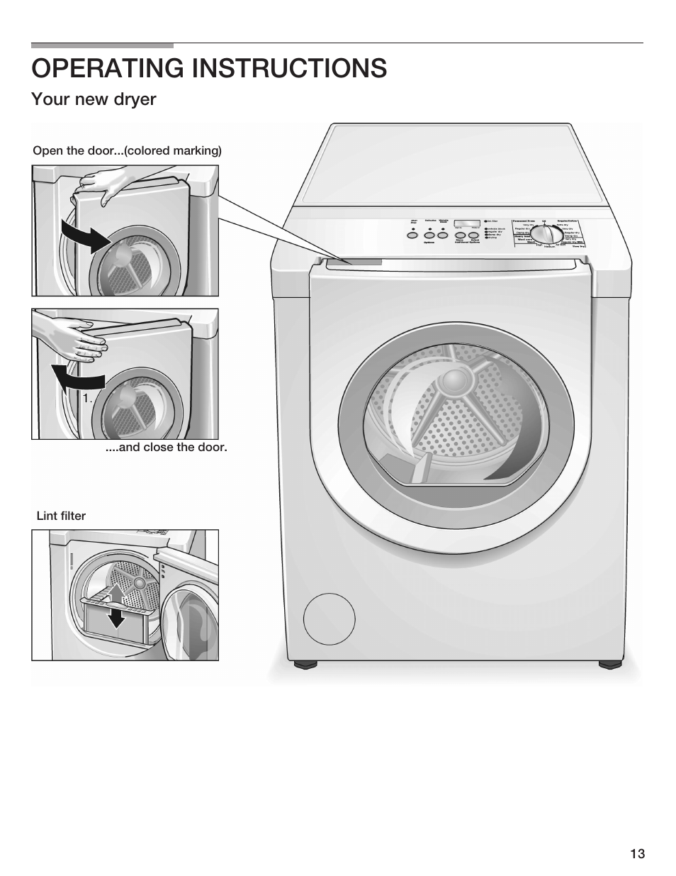 Operating instructions | Bosch WTMC 652SUC User Manual | Page 13 / 96