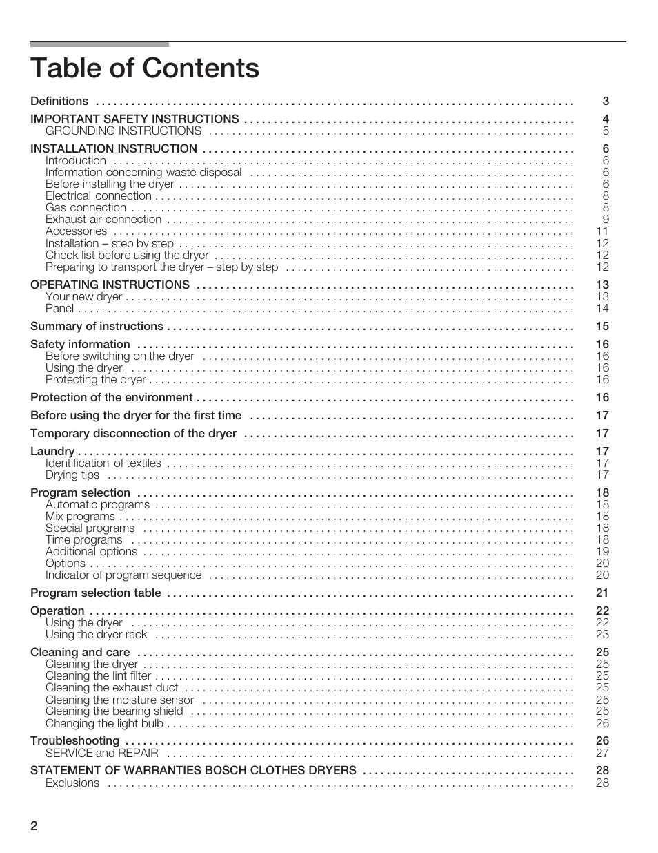 Bosch WTMC 652SUC User Manual | Page 2 / 96