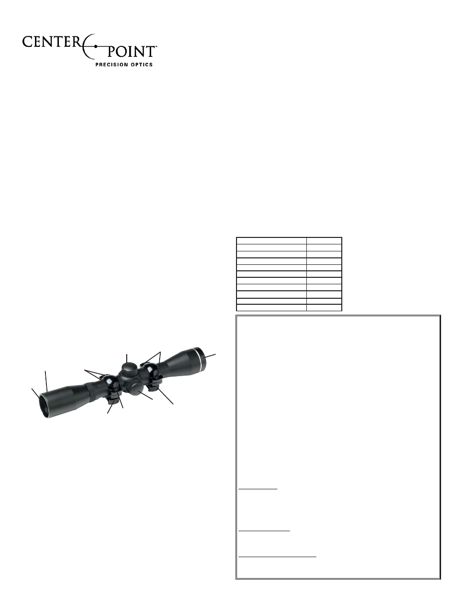 Crosman 4032 User Manual | 3 pages