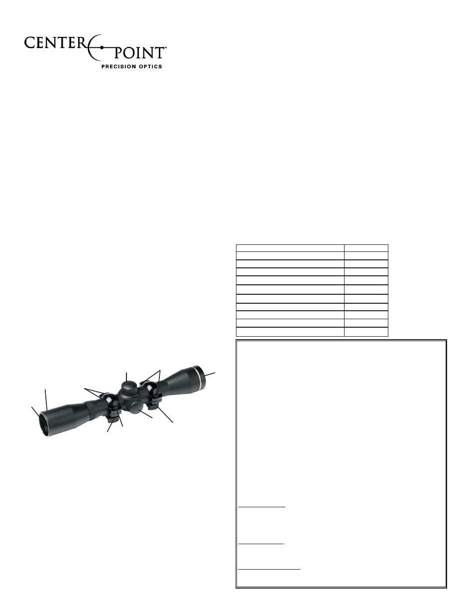 Manual del propietario | Crosman 4032 User Manual | Page 3 / 3