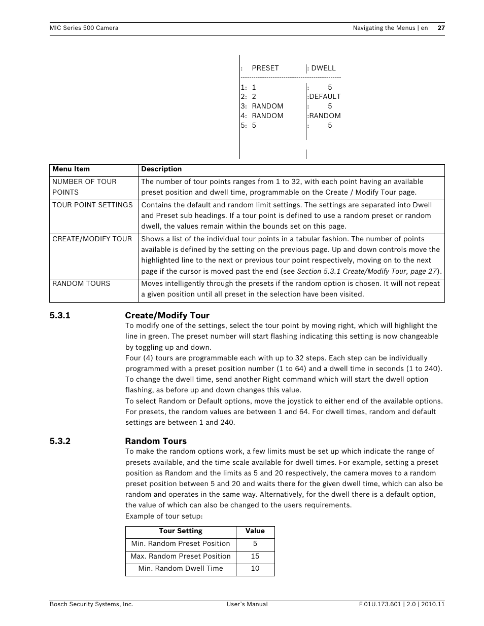 Bosch 500 User Manual | Page 27 / 56