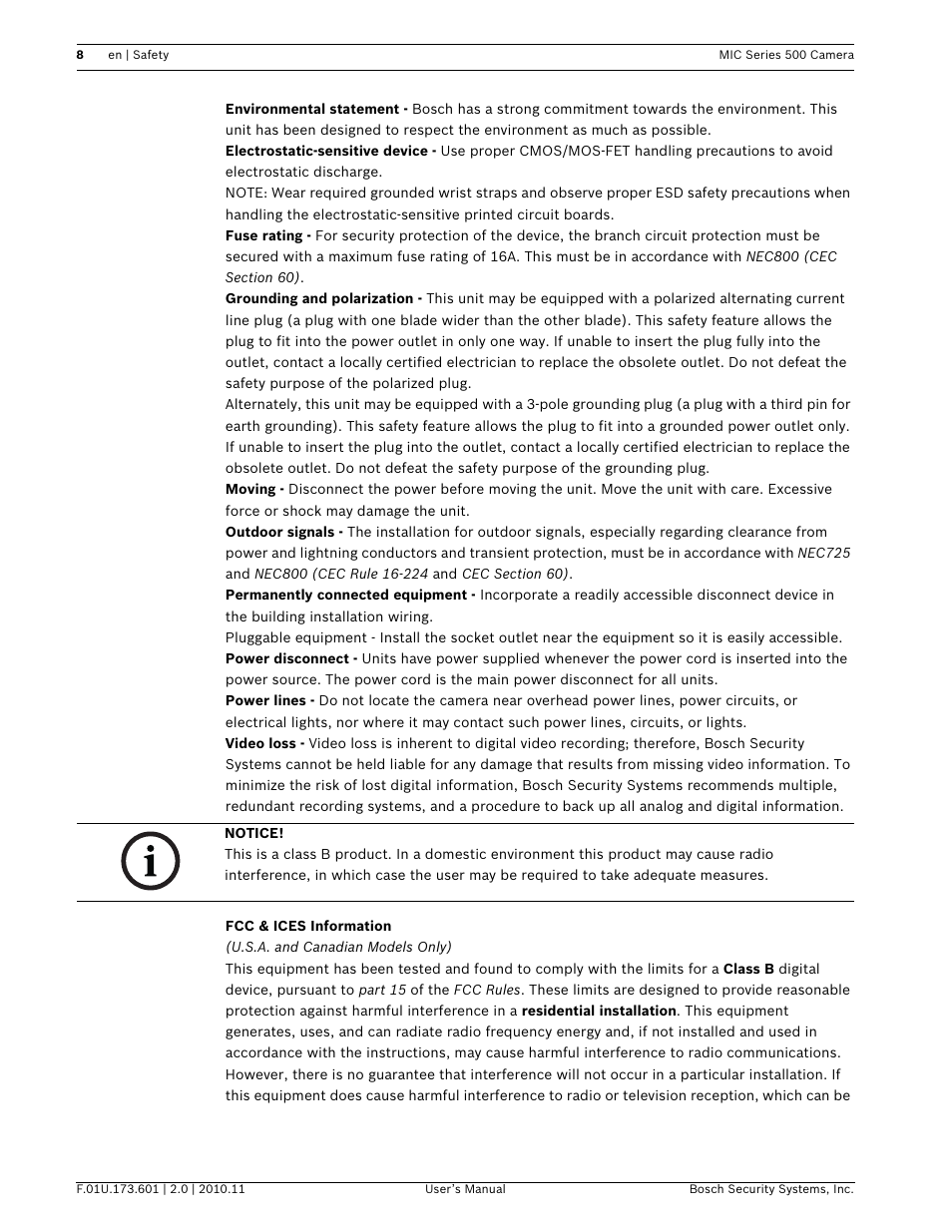 Bosch 500 User Manual | Page 8 / 56