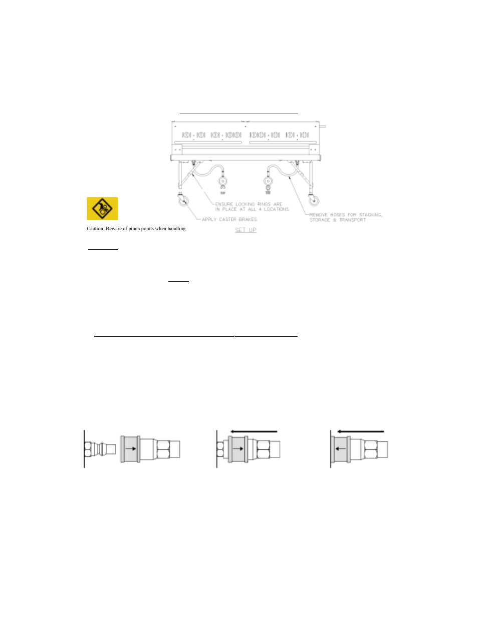 Setting-up the mcb-p, Attaching quick disconnect fitting to mcb | Crown Verity MCB72-P User Manual | Page 4 / 20