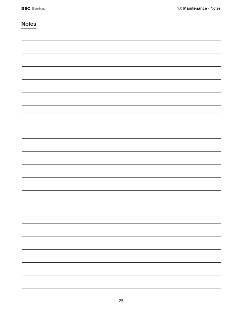 Crown Verity DSC Series User Manual | Page 25 / 28