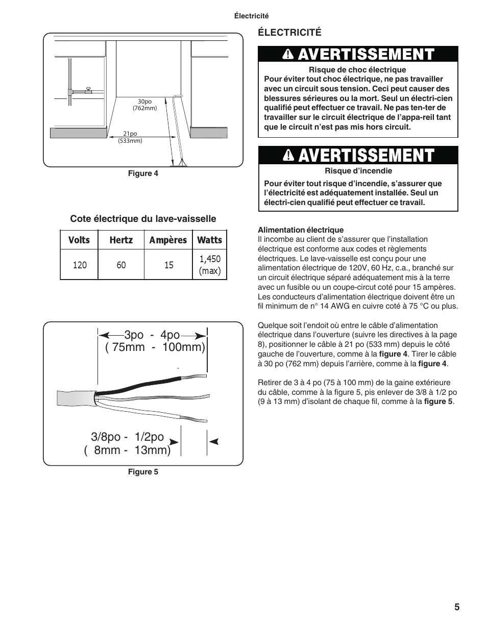 Avertissement | Bosch 9000060331 (8503) User Manual | Page 23 / 52