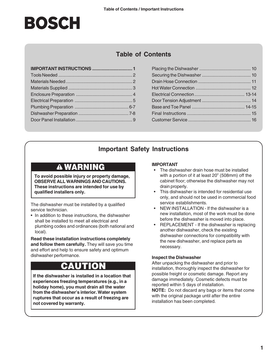 Bosch 9000060331 (8503) User Manual | Page 3 / 52