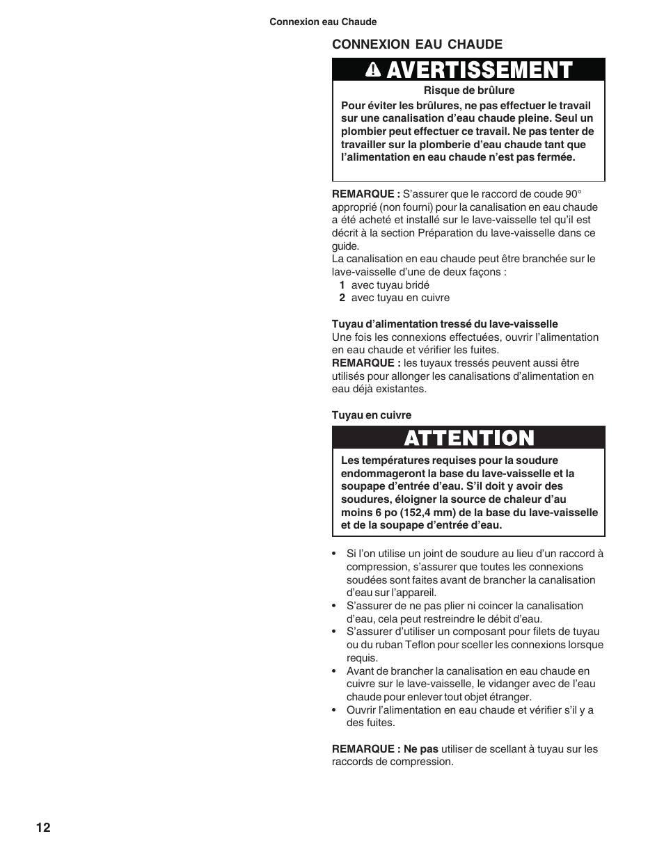 Avertissement | Bosch 9000060331 (8503) User Manual | Page 30 / 52