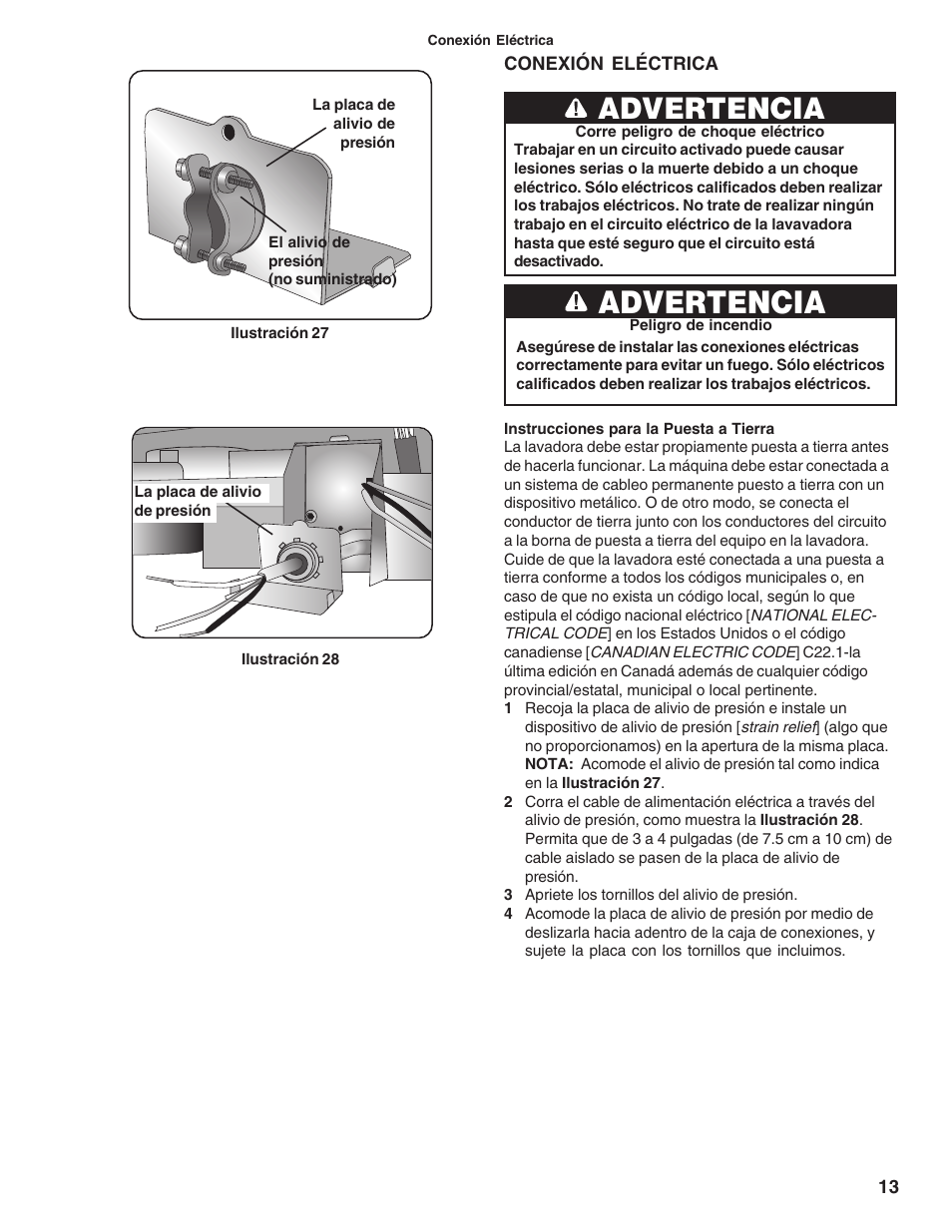 Advertencia | Bosch 9000060331 (8503) User Manual | Page 47 / 52