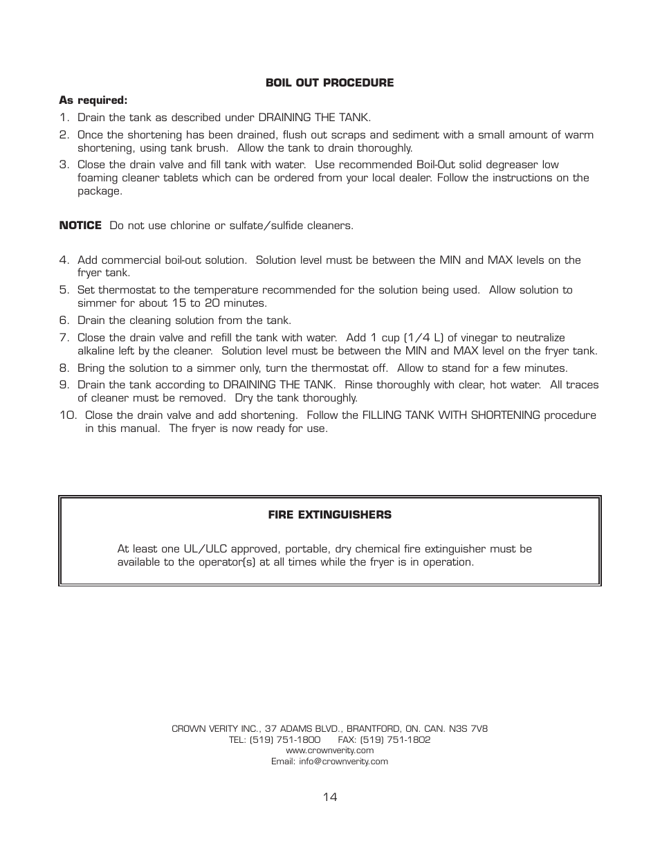 Crown Verity PF-2 User Manual | Page 14 / 16