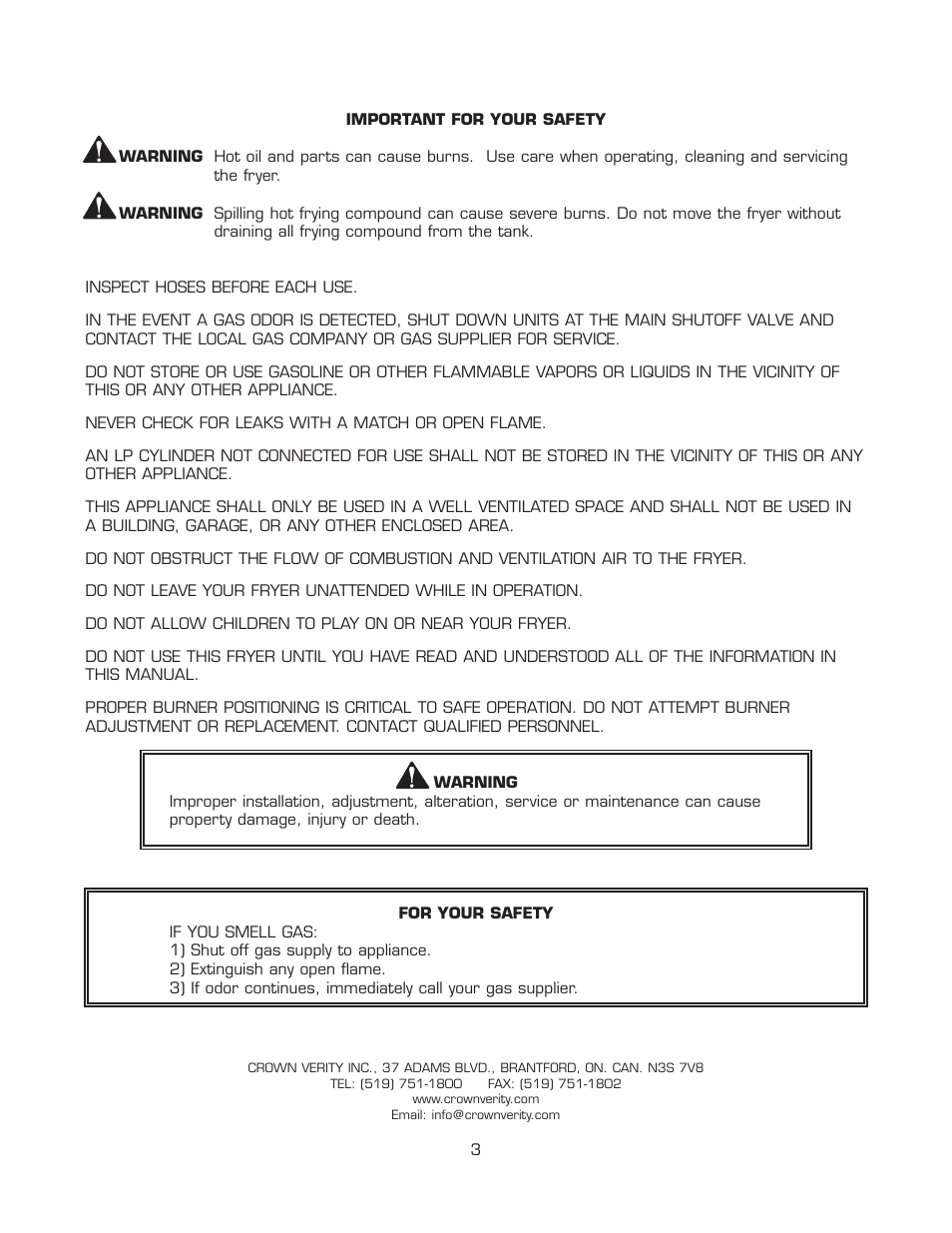 Crown Verity PF-2 User Manual | Page 3 / 16