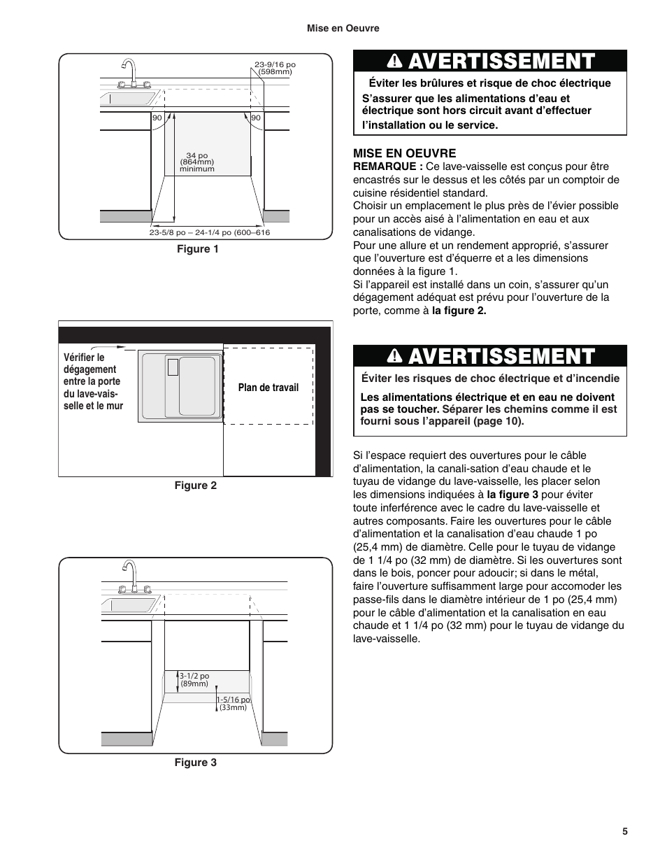 Avertissement | Bosch BSH Dishwasher User Manual | Page 21 / 48