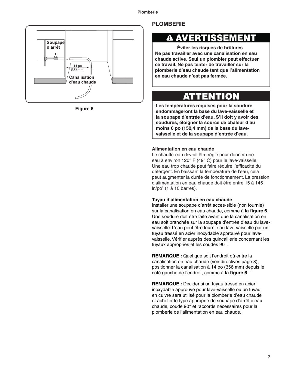 Avertissement | Bosch BSH Dishwasher User Manual | Page 23 / 48