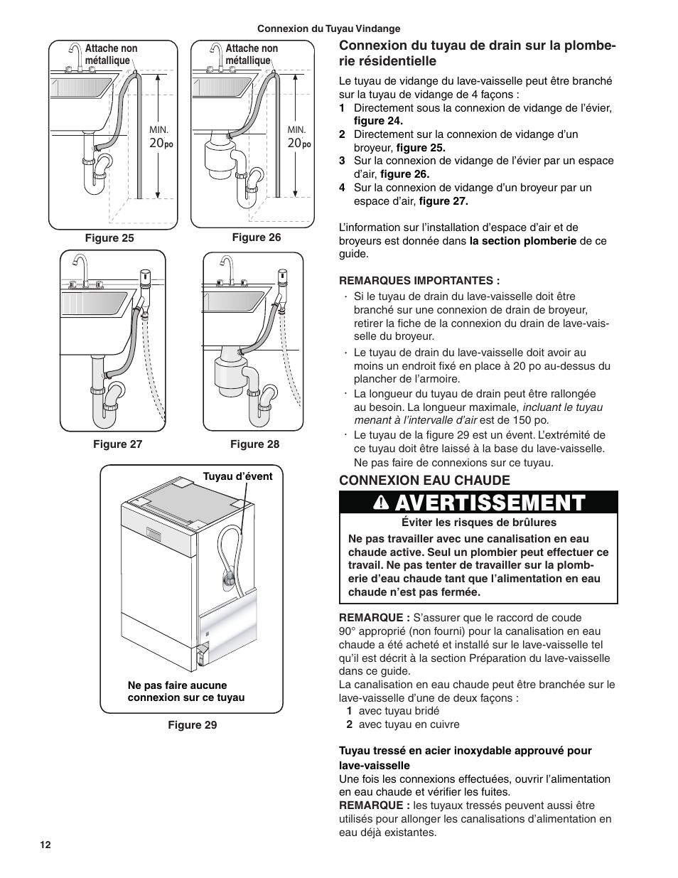 Avertissement | Bosch BSH Dishwasher User Manual | Page 28 / 48