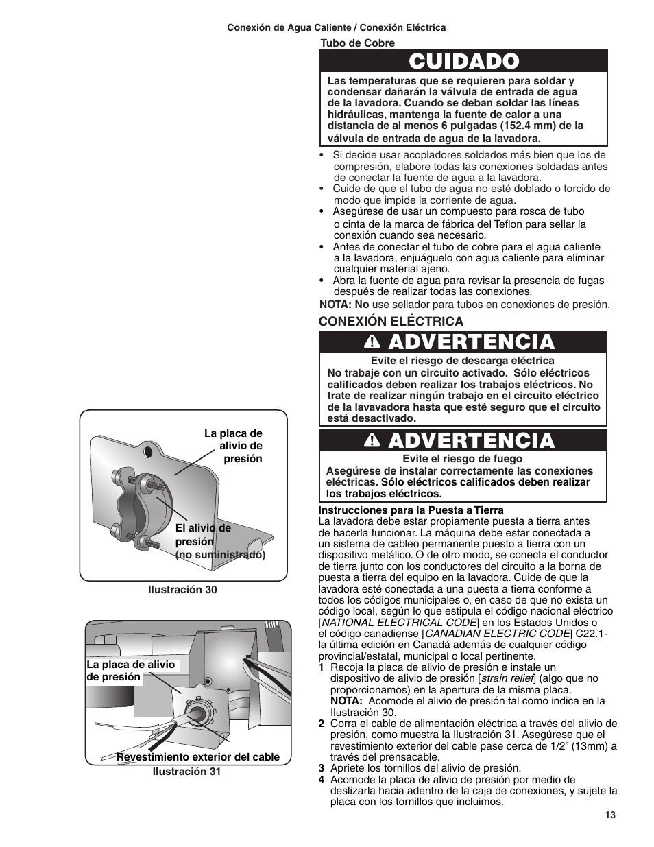 Advertencia | Bosch BSH Dishwasher User Manual | Page 45 / 48