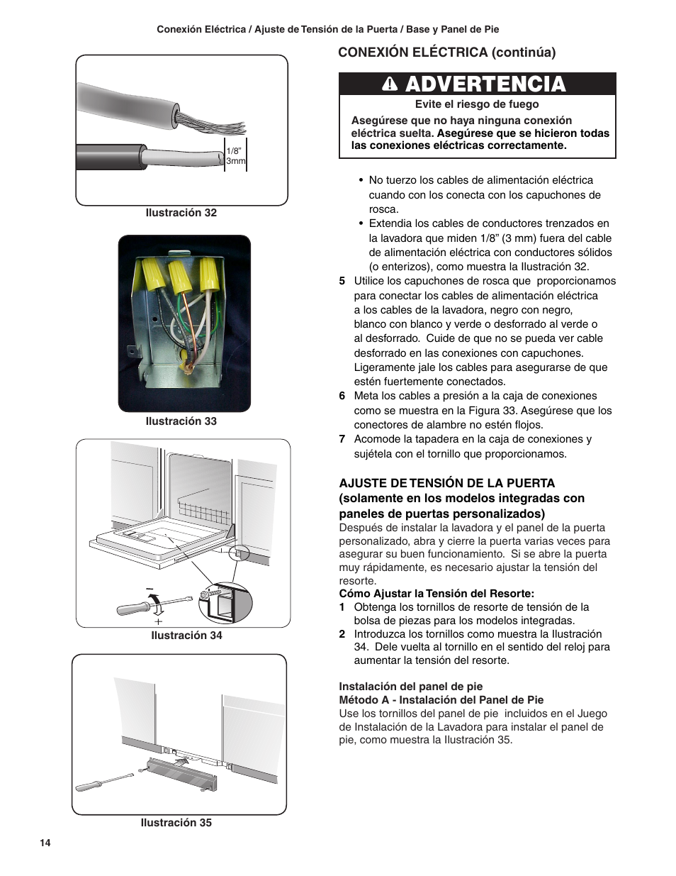 Advertencia | Bosch BSH Dishwasher User Manual | Page 46 / 48