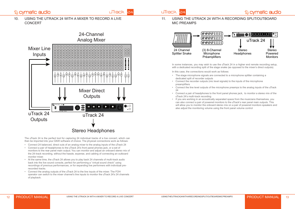 Cymatic Audio uTrack 24 Manual User Manual | Page 7 / 23