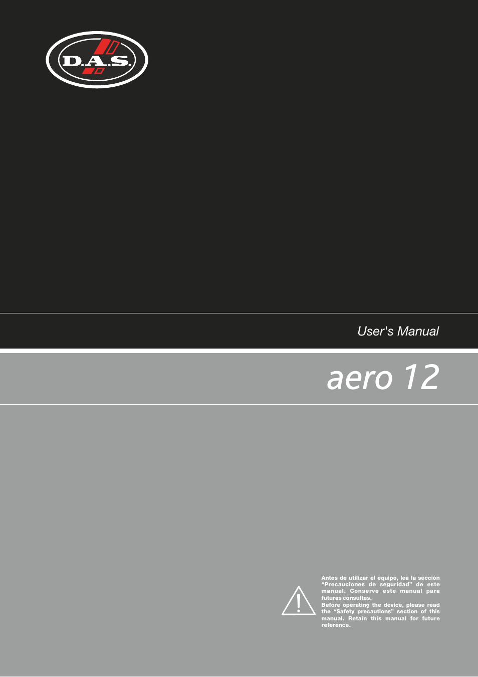 D.A.S. Audio Aero 12 User Manual | 15 pages