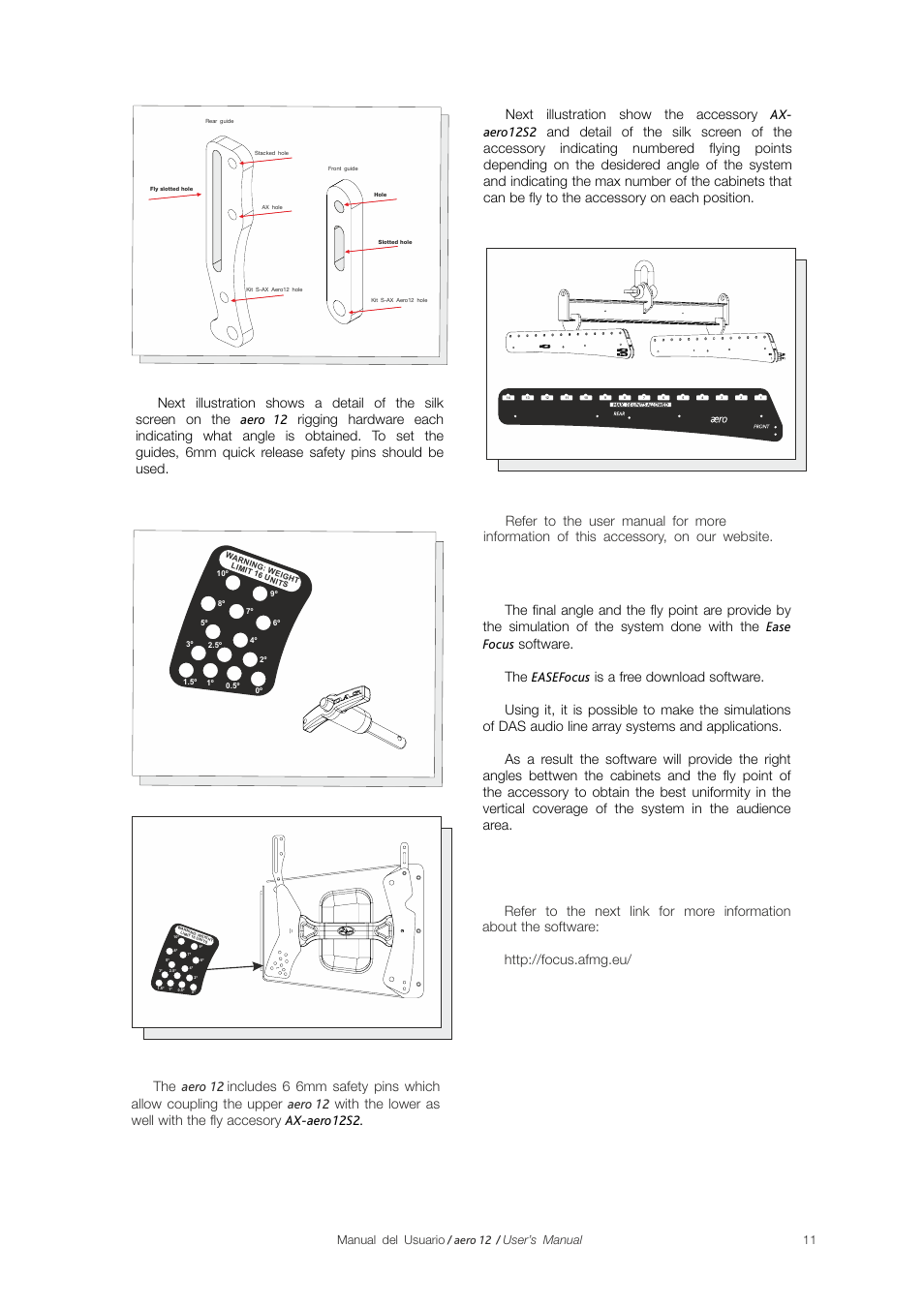 Manual del usuario / aero 12 / user’s manual | D.A.S. Audio Aero 12 User Manual | Page 11 / 15