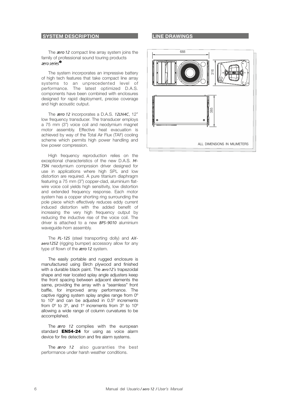 D.A.S. Audio Aero 12 User Manual | Page 6 / 15