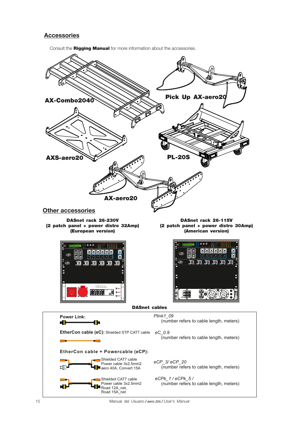 Accessories, Other accessories | D.A.S. Audio Aero 20A User Manual | Page 15 / 18