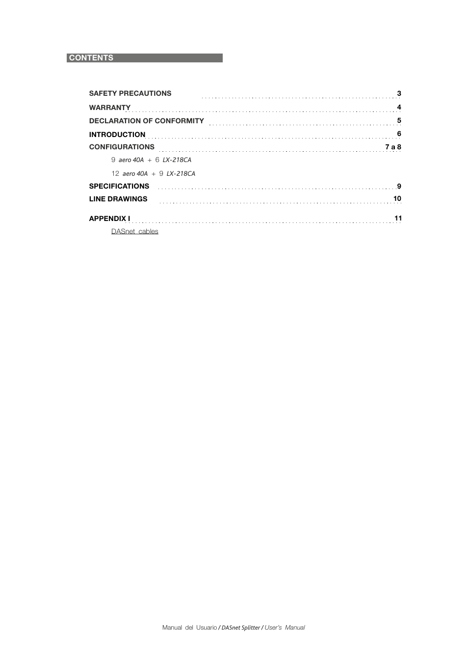 D.A.S. Audio DASnet Splitter User Manual | Page 2 / 12