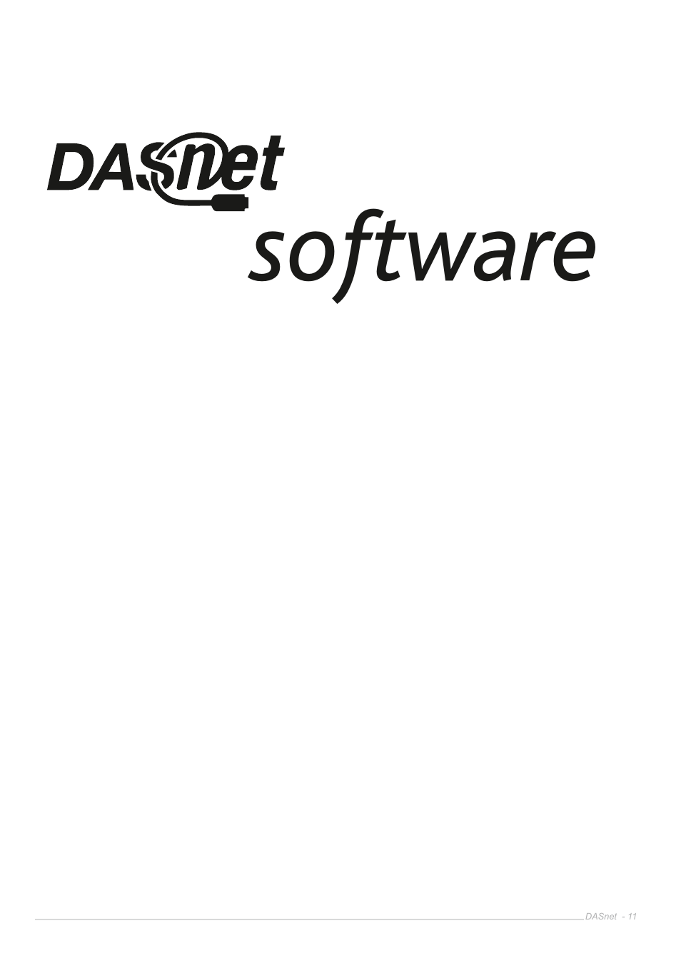 Software | D.A.S. Audio DASnet V1.5 User Manual | Page 11 / 70