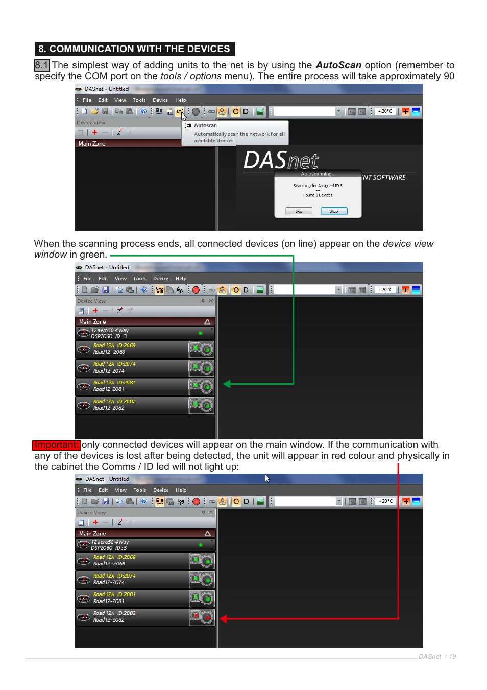 D.A.S. Audio DASnet V1.5 User Manual | Page 19 / 70