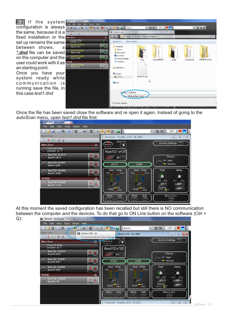 D.A.S. Audio DASnet V1.5 User Manual | Page 21 / 70